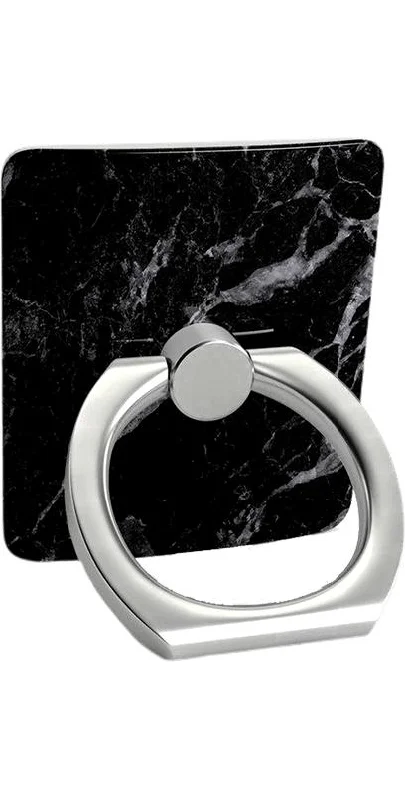 Multi-gem rings-Black Pearl | Classic Black Marble Phone Ring