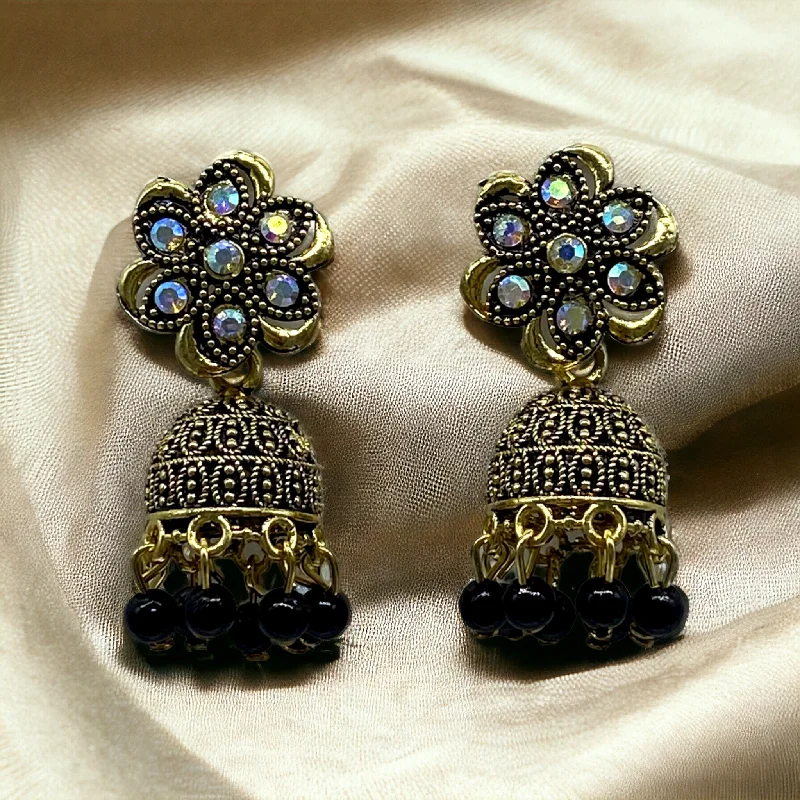 Glittering diamond rings-Color Earring