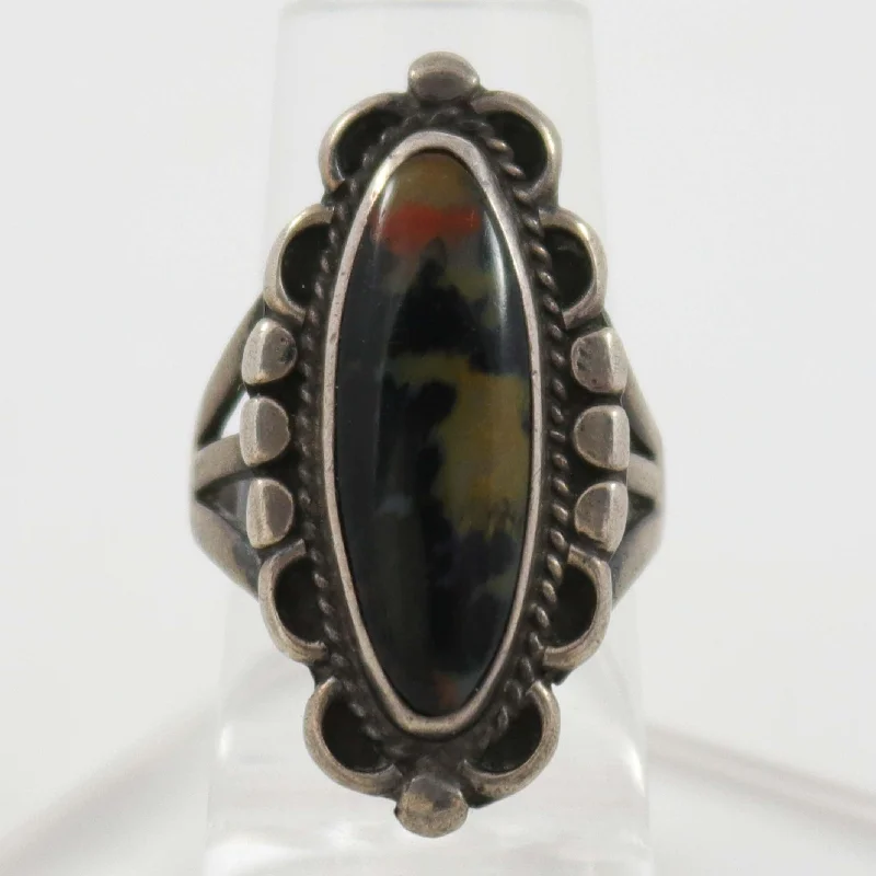 Radiant star rings-1950s Agate Ring