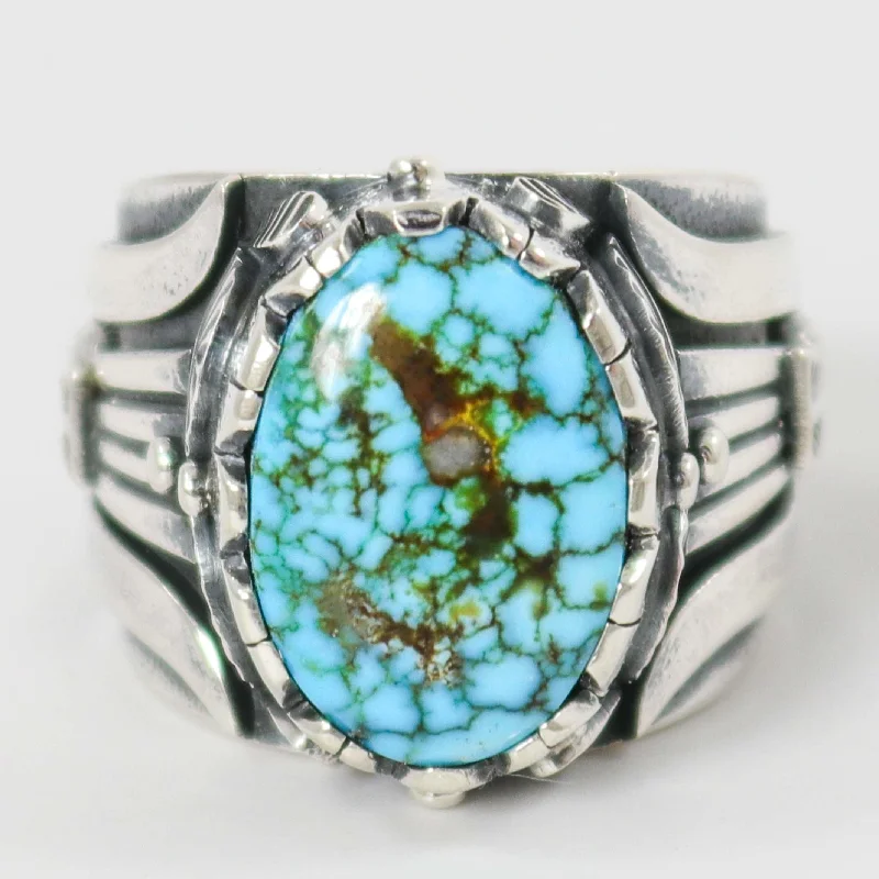 Hand-carved rings-Turquoise Mountain Ring