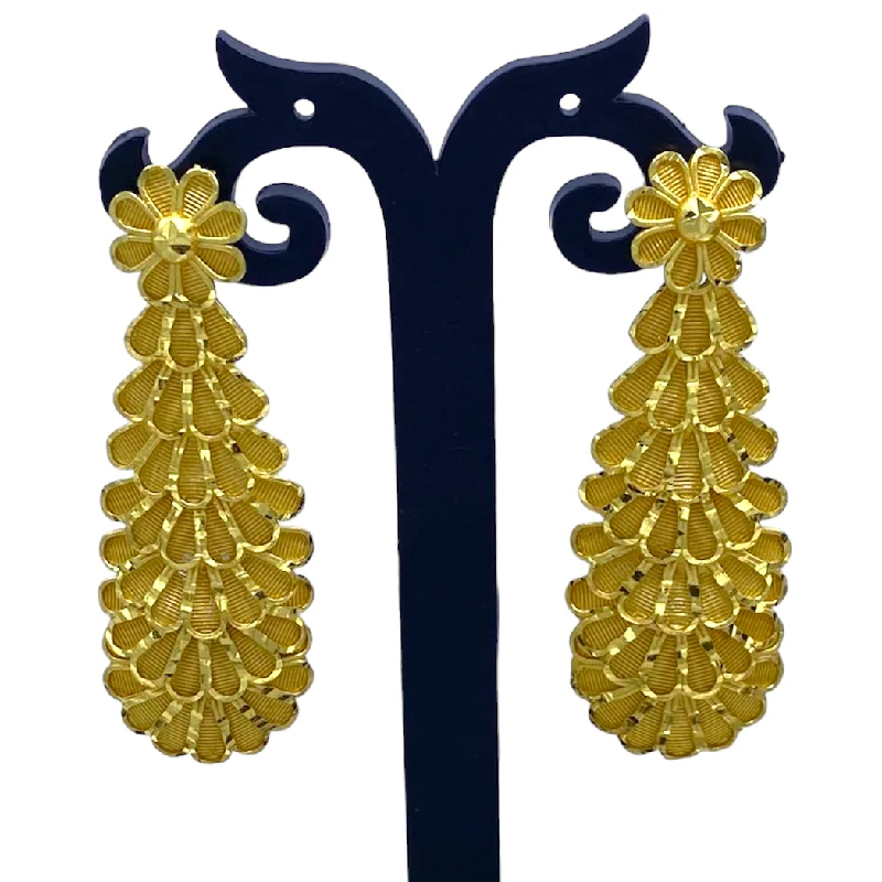 Dot design rings-Gold Layerd Earring