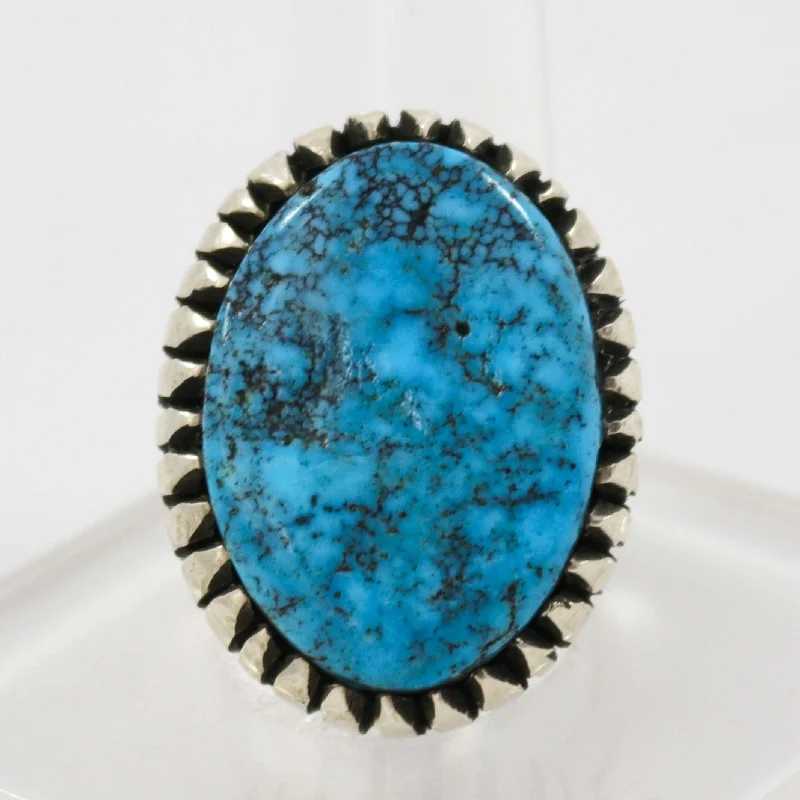 Daisy rings-Kingman Turquoise Ring