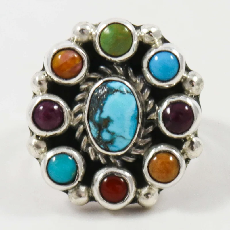 Crafted artisan rings-Multi-Stone Ring