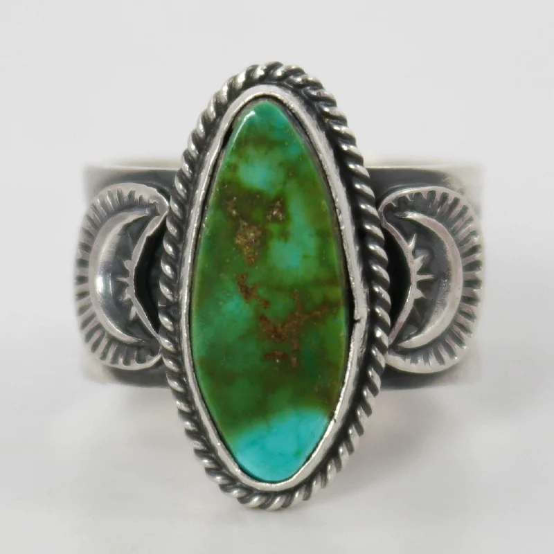 Small wing rings-Royston Turquoise Ring