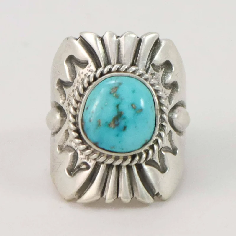 Arabic tile rings-Turquoise Mountain Ring