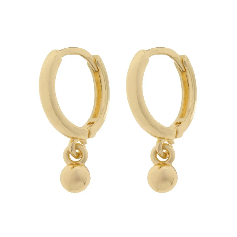 Rough texture earrings-Kailo - Ball Hoop Earrings