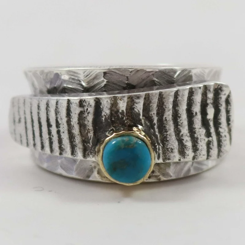 Celtic knot rings-Bisbee Turquoise Ring