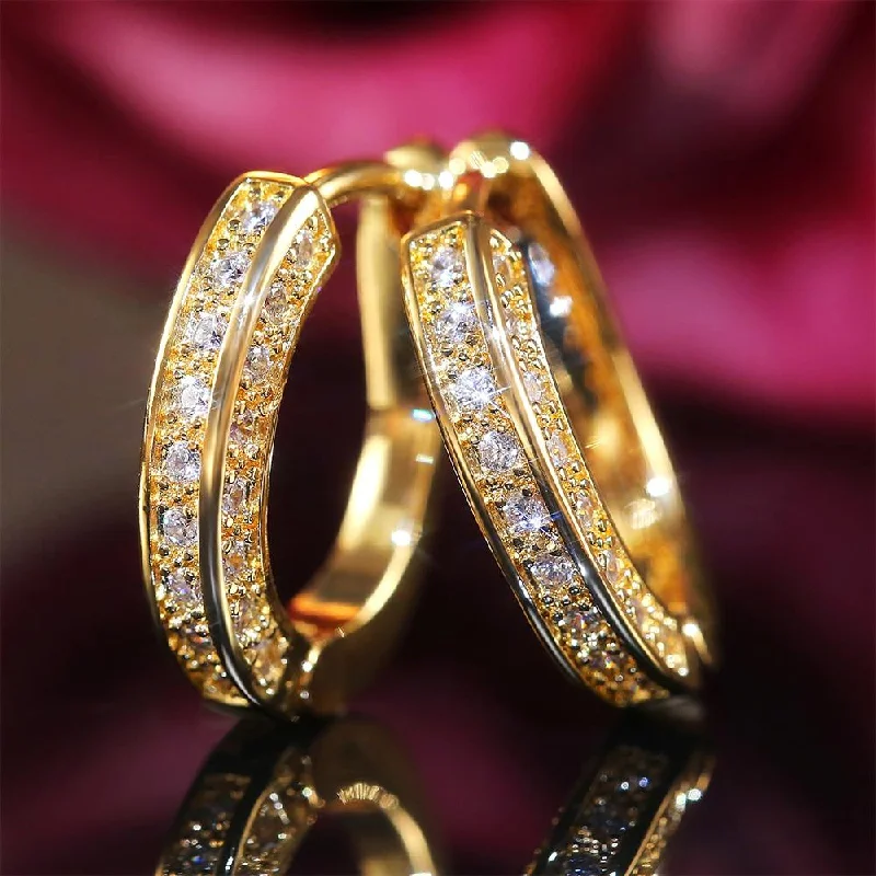 Thick hoop earrings-Trendy Small Hoop Earrings for Women Daily Jewelry Accessory