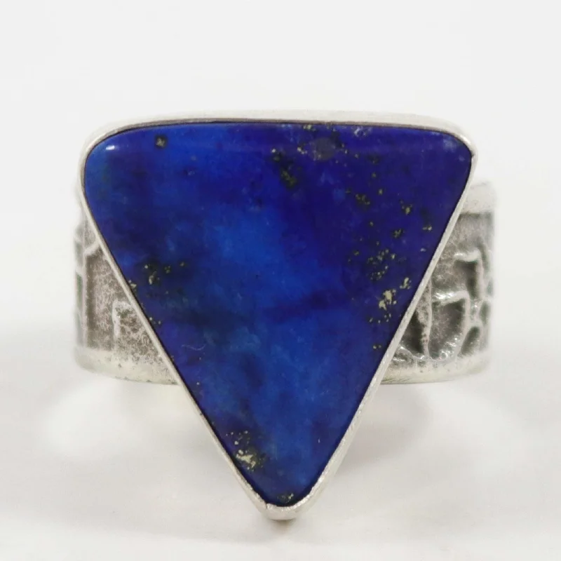 Bird design rings-Lapis Ring