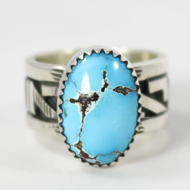 Ethnic pattern rings-Persian Turquoise Ring