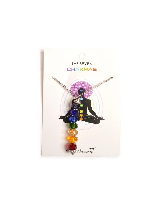 Keepsake photo necklaces-Chakras Necklace