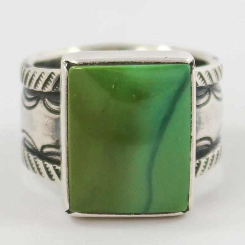 Artistic shape rings-Stone Mountain Turquoise Ring