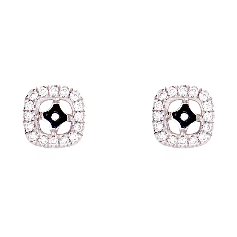 Garnet gem rings-Diamond Earring Jackets