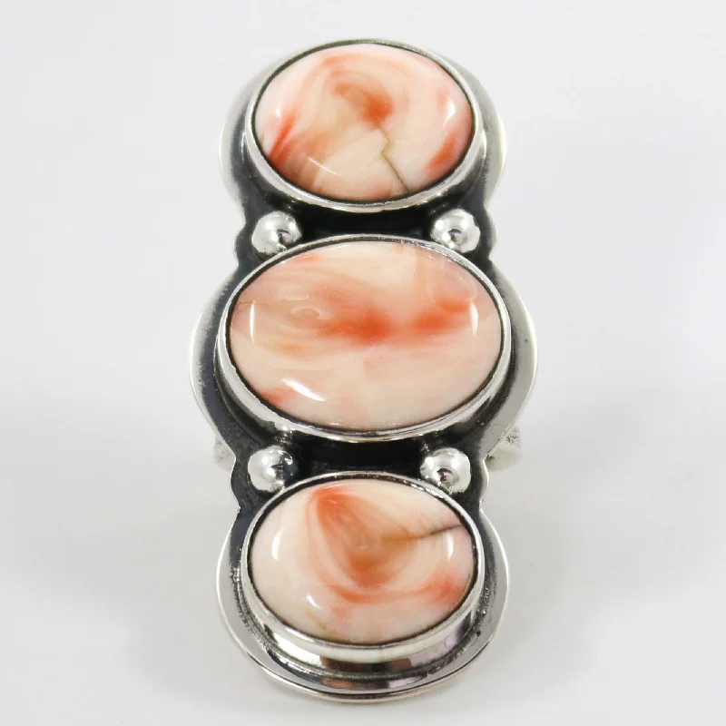 Hidden clasp rings-Angel Coral Ring