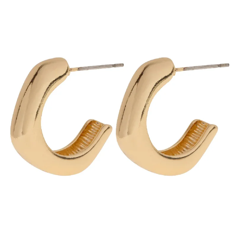 Ethnic feather earrings-Ronja - Basic Hoop Earrings