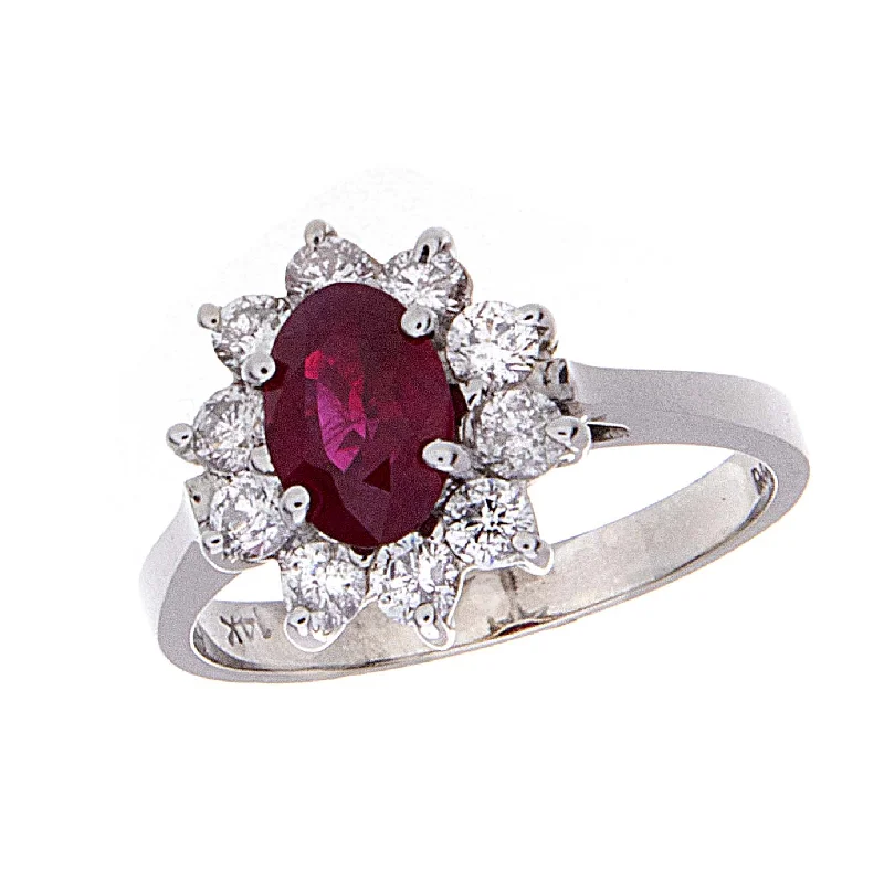 Multi-gem rings-Ruby Ring