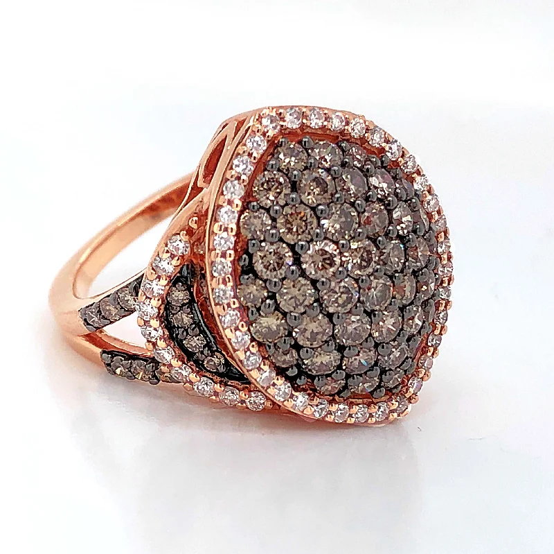 Thick stone rings-Choco Diamonds  Ring