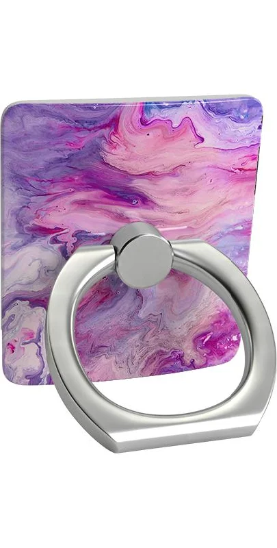 Bead trim rings-Tie Dying Over You | Purple Marble Phone Ring