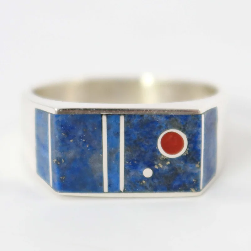 Arabic tile rings-Inlay Ring