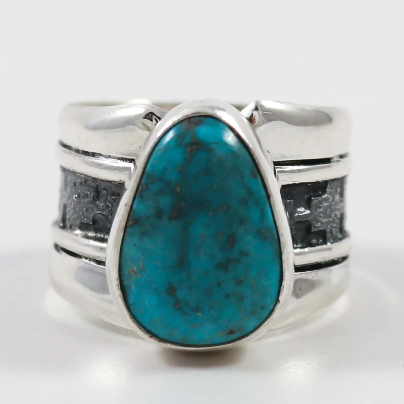 Half-moon rings-Royston Turquoise Ring