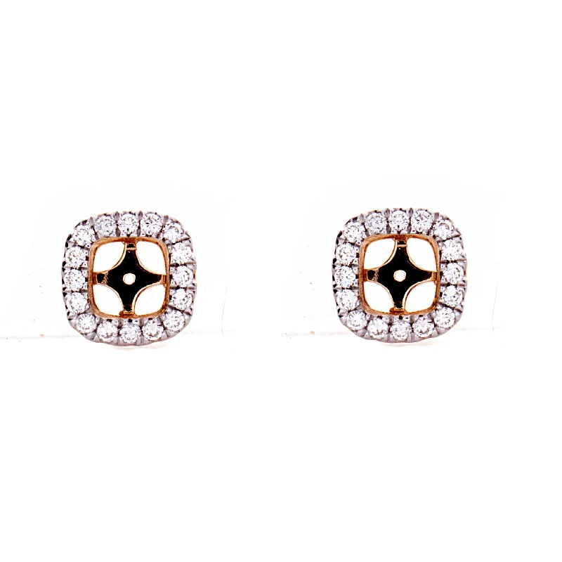 Spring band rings-Diamond Earring Jackets