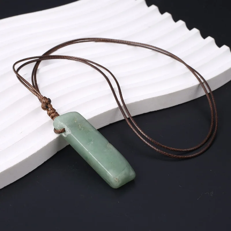 Thick link necklaces-Cautious Optimism Pendant