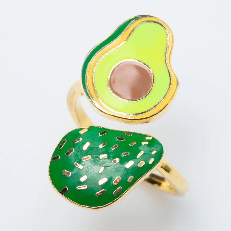 Natural form rings-Avocado Ring