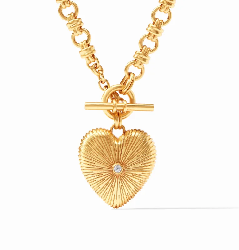 Mixed charm necklaces-Julie Vos Esme Heart Necklace