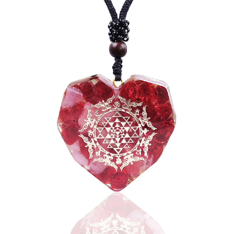 Sea glass necklaces-Long Lasting Love Red Agate Necklace