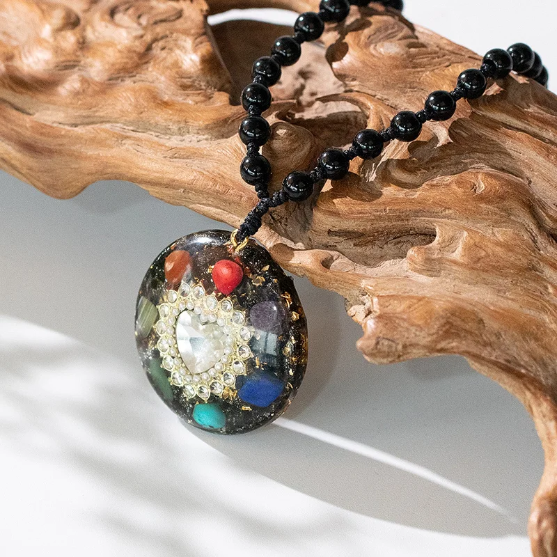 Pentagon pendant necklaces-Energy Depot Orgone Necklace