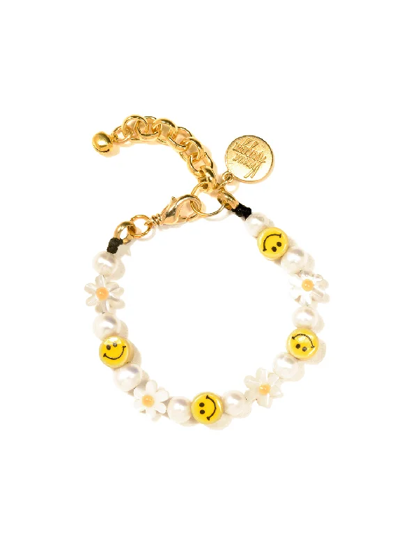 Bead trim bangles-HERE COMES SUNSHINE BRACELET