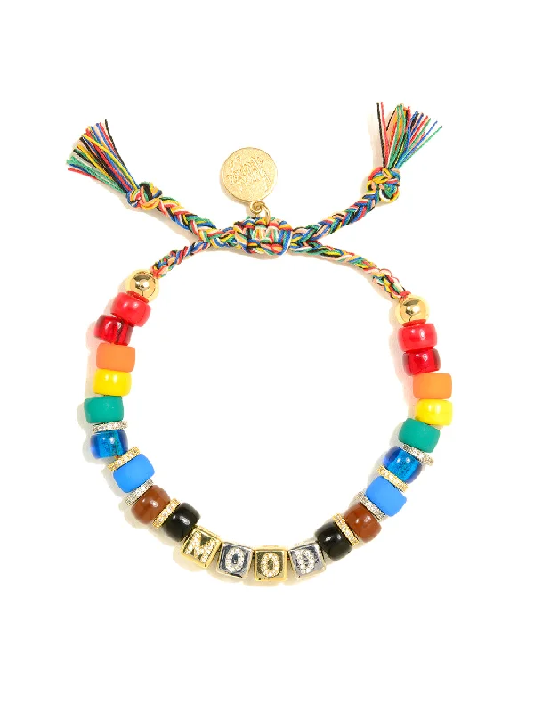 Ornate accent bangles-MOOD BRACELET (RAINBOW)