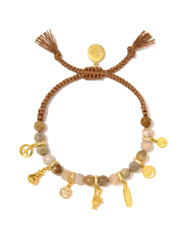 Thick gem bangles-SANDY SHORES BRACELET