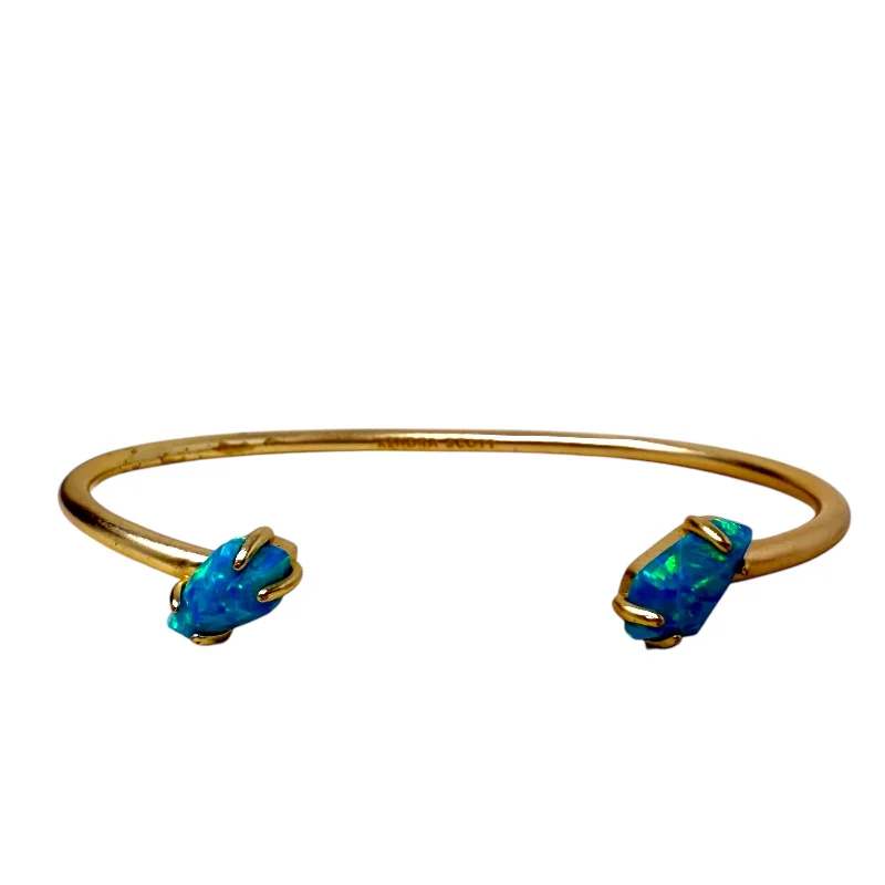 Sleek link bracelets-Jackson Pinch Bracelet in Marine Kyocera Opal By Kendra Scott