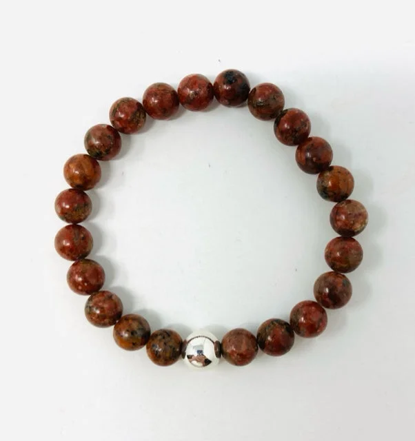 Sleek modern bracelets-Red Jasper Bracelet