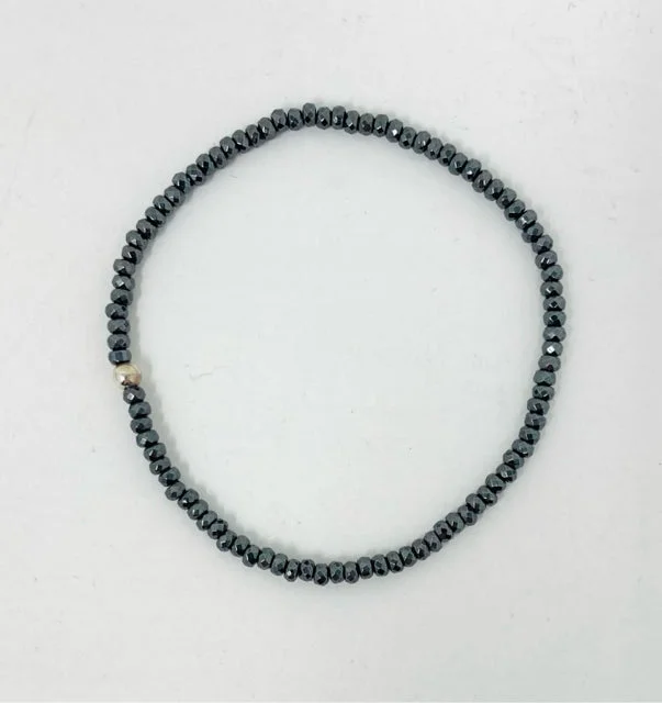 Multi-bead bracelets-Titanium Hematite Bracelet