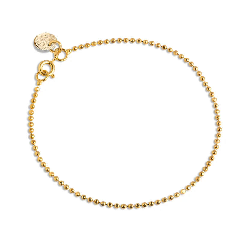 Wide gold bracelets-Bracelet, Ball Chain