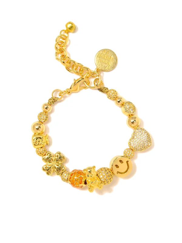 Fluid shape bracelets-HONEY BEAR BRACELET