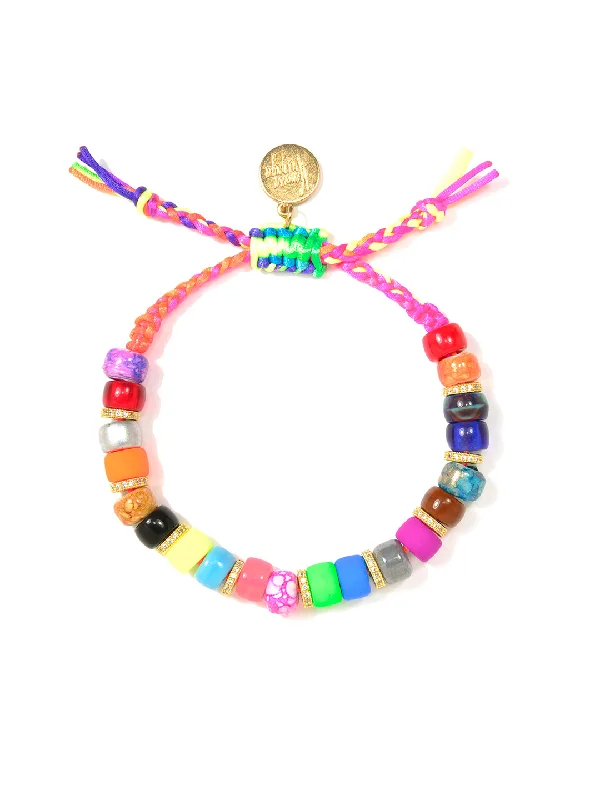 Circular link bracelets-RADIANT RAINBOW BRACELET