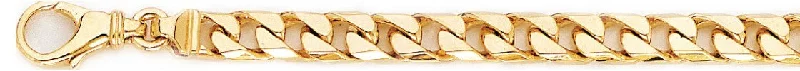 Wide gold bracelets-5.9mm Straight Curb Link Bracelet