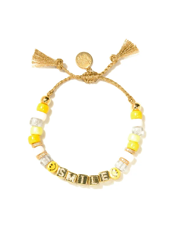 Gem strand bracelets-CLOUD NINE BRACELET (SMILE)