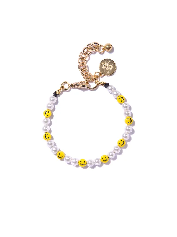 Ethnic bead bangles-ALL SMILES ON ME PEARL BRACELET