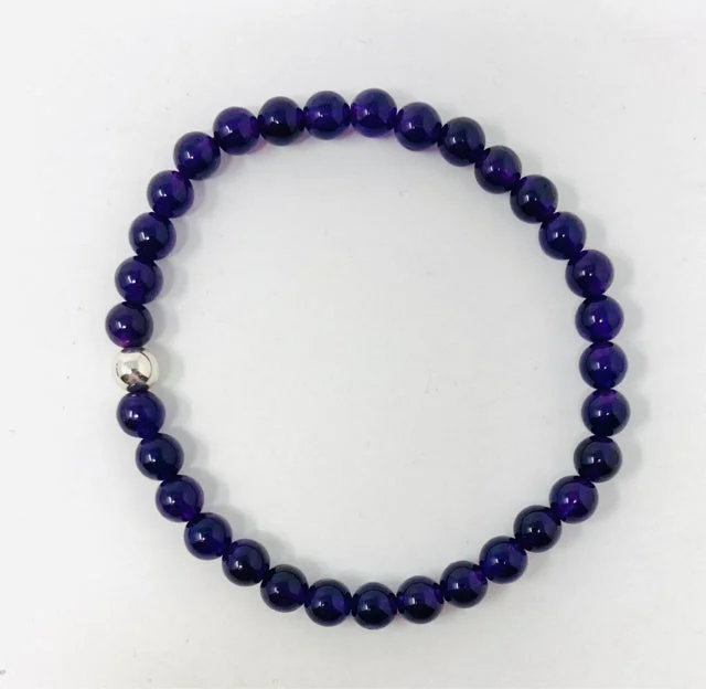 Hand-carved bracelets-Purple Quartz Bracelet